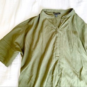 Banana Republic olive green blouse